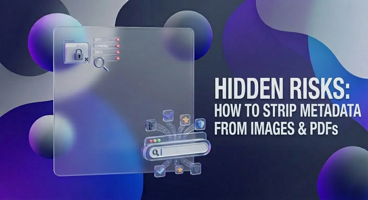 Hidden Risks: How to Strip Metadata from Images & PDFs